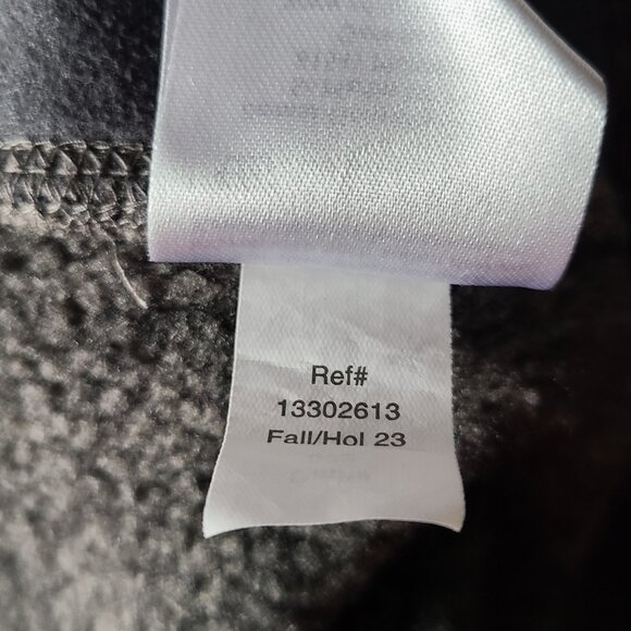 EDDIE BAUER MEN'S CONVECTOR SNAP MOCK SWEATER--BLACK HEATHER - SIZE T2XL - Picture 15 of 15